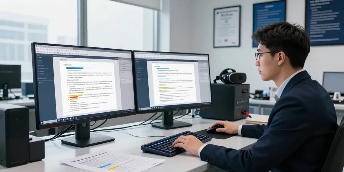 Analyze how to detect pdf fraud with AI technology in a modern forensics lab.
