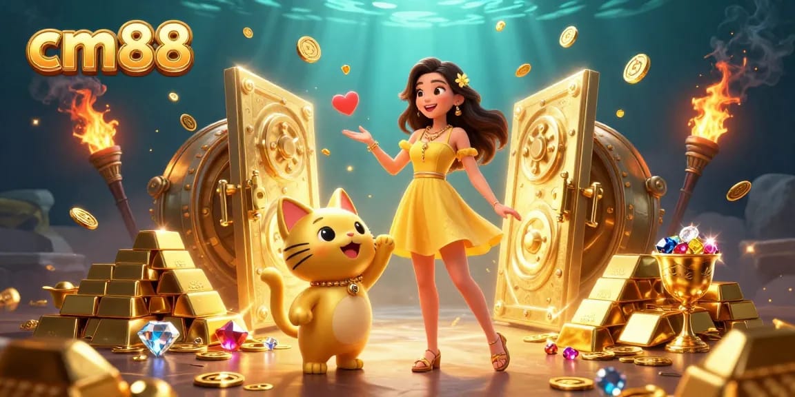 Experience the fun of cm88 gaming with vibrant characters and rich casino elements