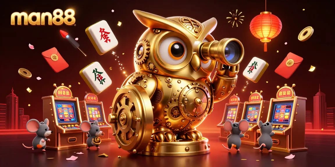 Experience the exciting world of man88 with vibrant casino elements and enchanting characters.