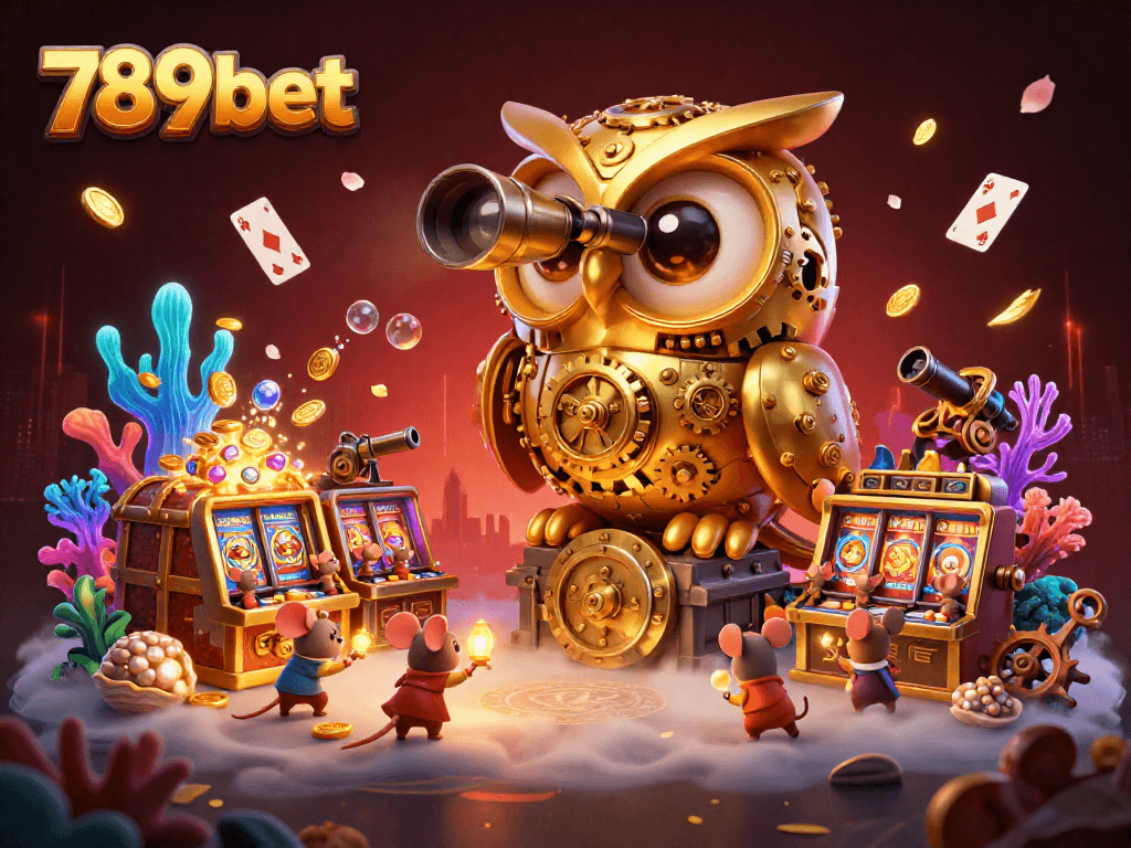 Experience thrilling gaming at 789bet with lively characters and vibrant casino elements.