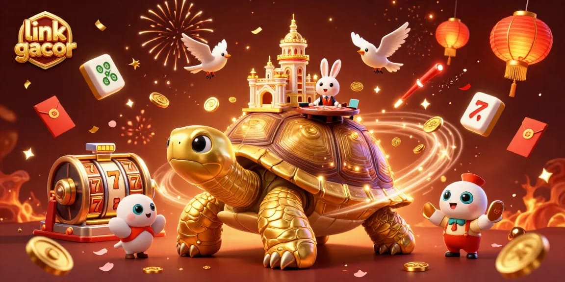 Experience thrilling gaming dynamics with link gacor in a vibrant 3D casino scene featuring jackpot elements.