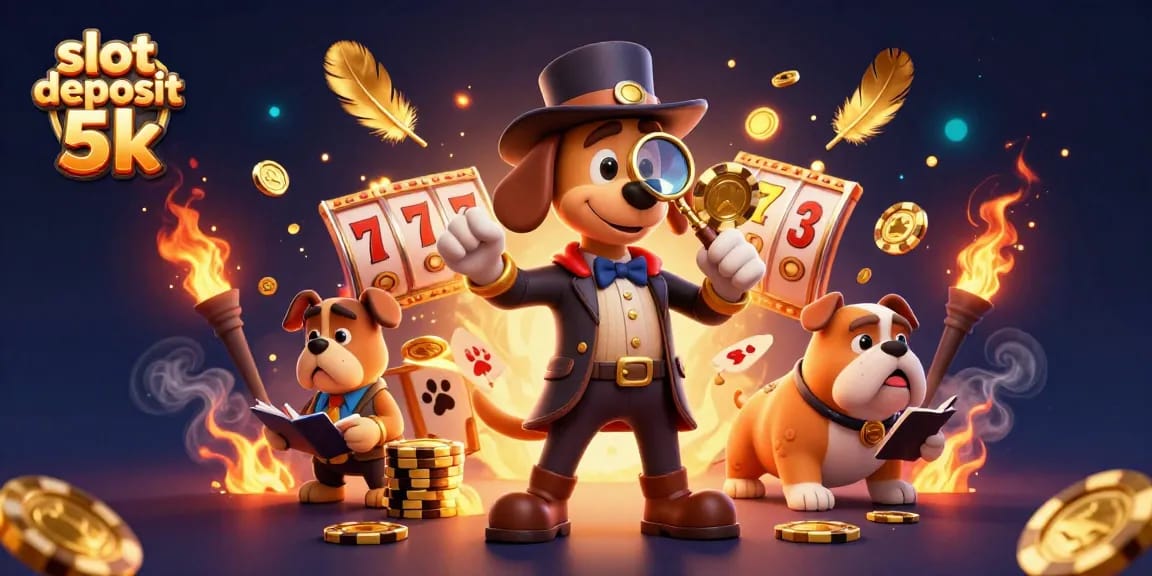 Experience thrilling gameplay with slot deposit 5k in a vibrant, engaging casino illustration.