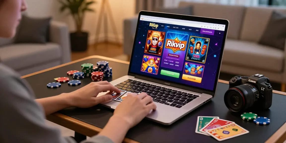 Rikvip online gaming experience with vibrant graphics and immersive card games.