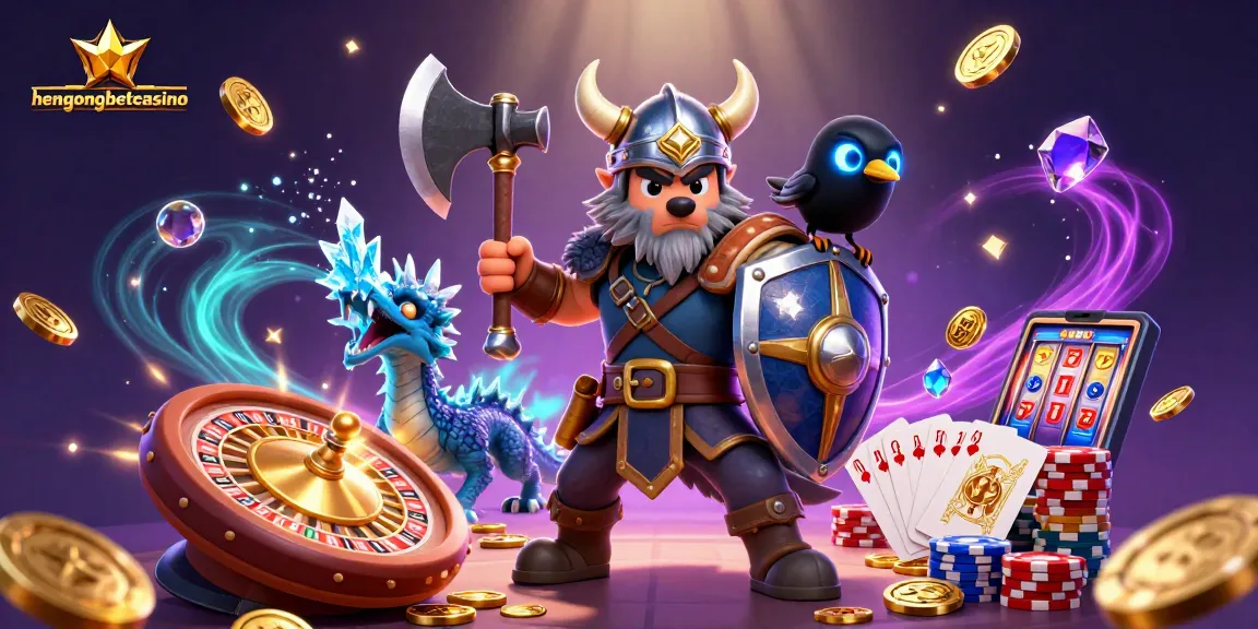 Experience the excitement of hengongbetcasino with thrilling characters and dynamic gameplay elements in a vibrant casino scene.
