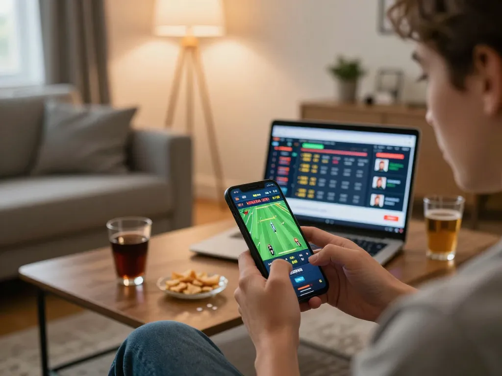 Daga live betting using a smartphone for an engaging sports experience at home