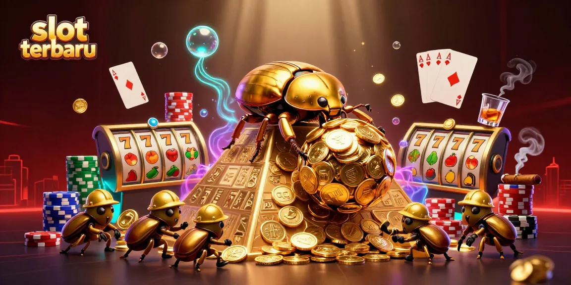 Experience thrilling action with slot terbaru, featuring vibrant symbols and characters in a dynamic casino setting.