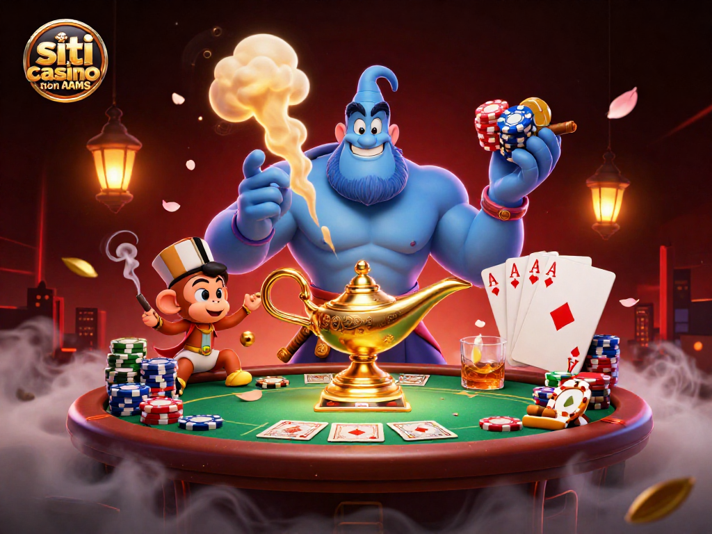 Giocare ai siti casino non AAMS con un genio blu e monetine volanti in un’atmosfera avvincente