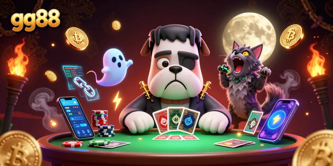 Experience the thrilling world of gg88 with cartoon characters in a captivating casino scene.