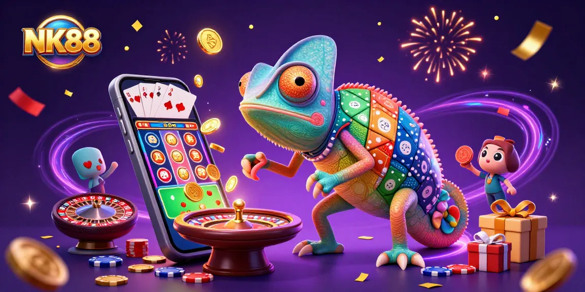Engage in thrilling gameplay at NK88, where golden coins erupt and excitement fills the air.