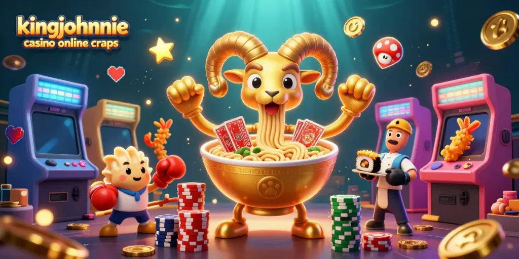 Experience the thrilling action of kingjohnnie casino online craps with colorful game elements and characters!