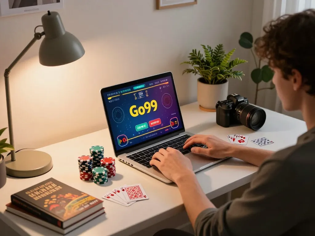 Play immersive games on Go99 during a cozy home evening session with detailed strategy notes.