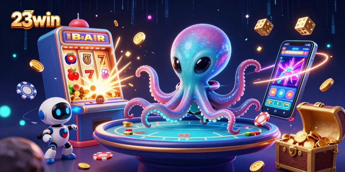Play exciting games at 23win with alien-themed poker and captivating slot action.