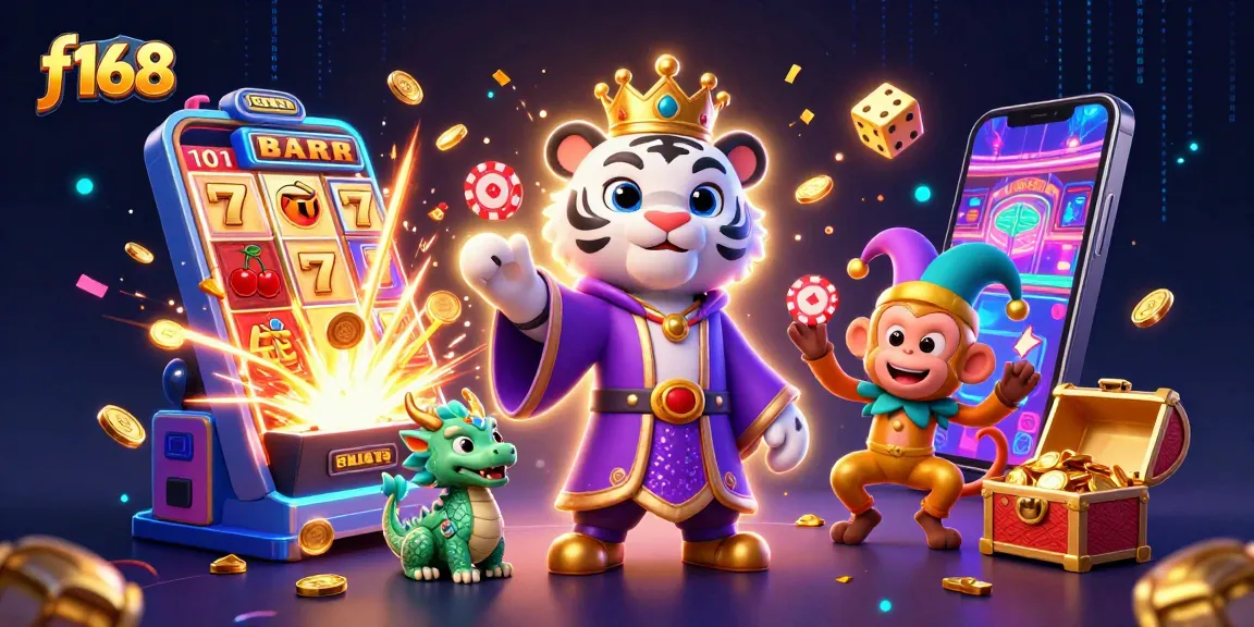 Experience the excitement of f168 casino with vibrant characters and dynamic gaming elements.