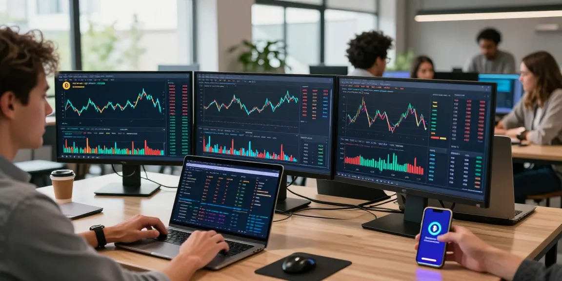 Funexchange cryptocurrency trading workspace with advanced analytics and collaborative environment