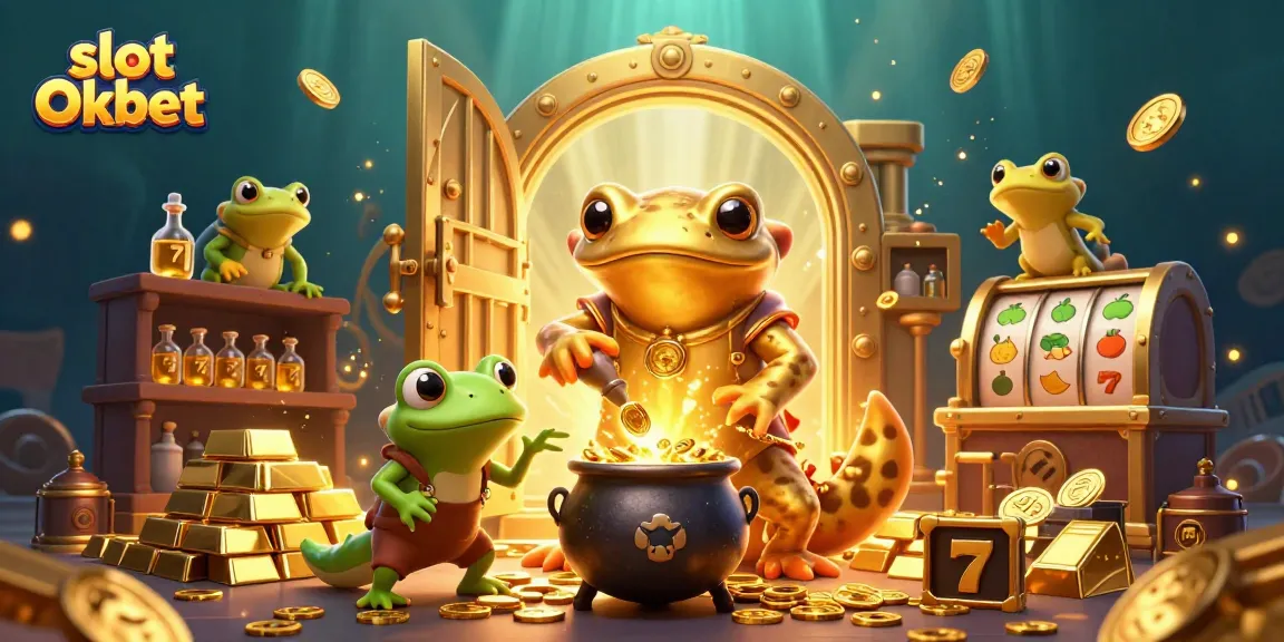 Engage with slot Oxbet in a vibrant scene showcasing a golden salamander and lively casino elements.