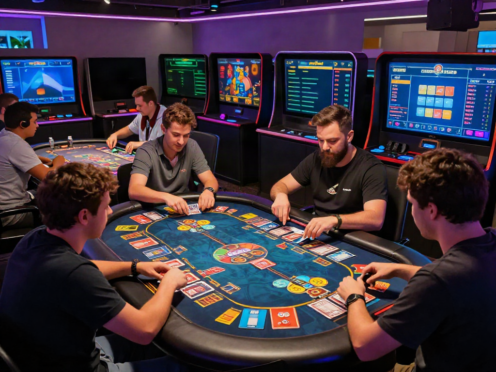 Players enjoying games on Hitclub platform, vibrant interactive environment.