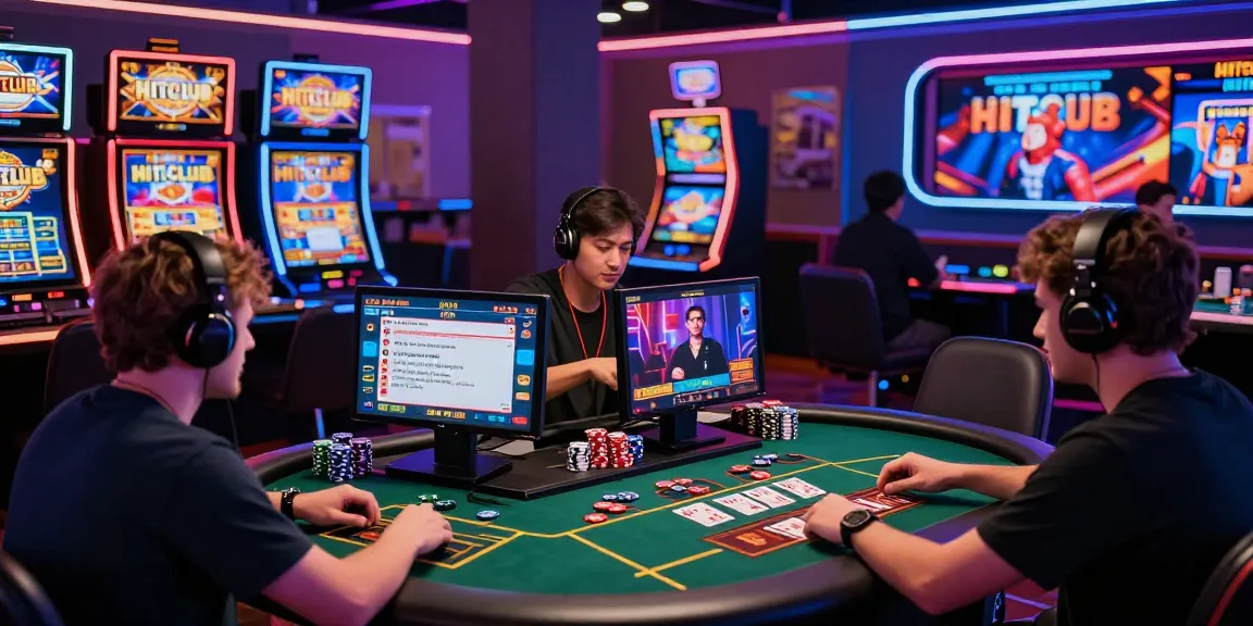 Players engaging in a thrilling HITCLUB online gaming experience with vibrant visuals and community interaction.
