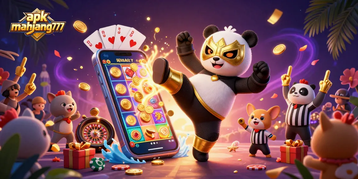 Experience winning excitement with apk mahjong777 in an ultra-detailed casino scene