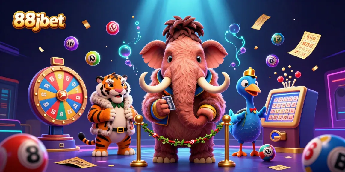 Experience thrilling moments at 88jbet with our dynamic casino adventure illustration featuring colorful game elements.