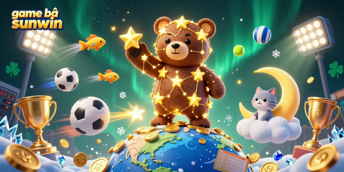 Experience exciting game bài sunwin adventures with a sparkling bear and lucky stars!